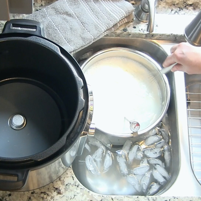 Inside of instant online pot lid